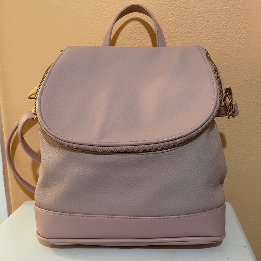 Cute pink and gold purse/backpack!